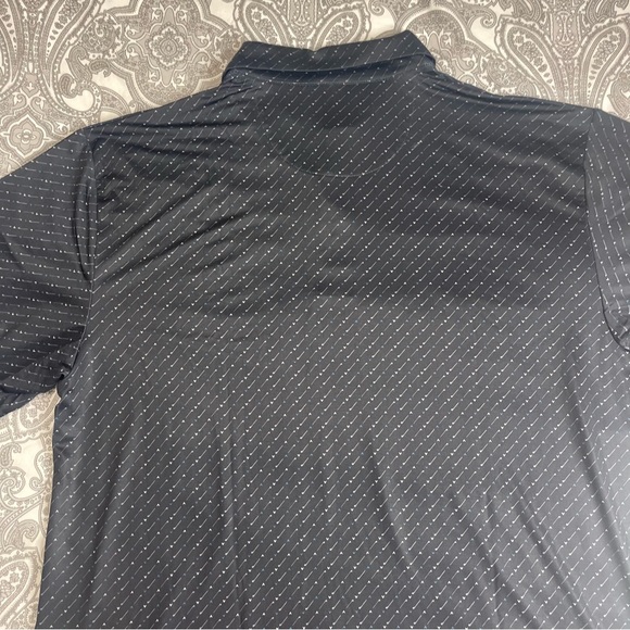 Callaway Mens XL Golf Polo Shirt Opti Dri Golf Club Chevron Pattern Black NWT - Picture 5 of 9